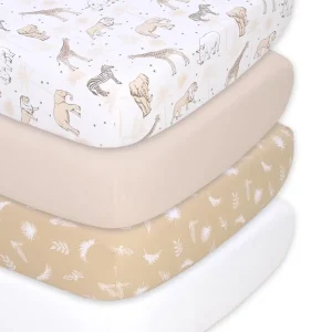 4Pack Organic Fitted Crib Sheet Set