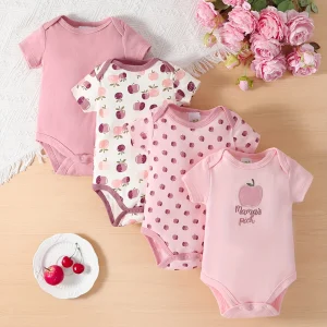 4pc Baby Girl Onesies