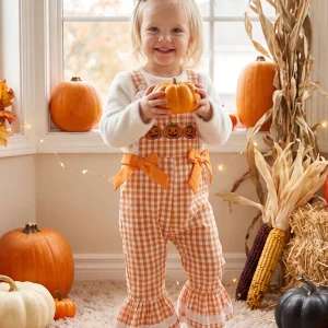 Girl Halloween Overalls